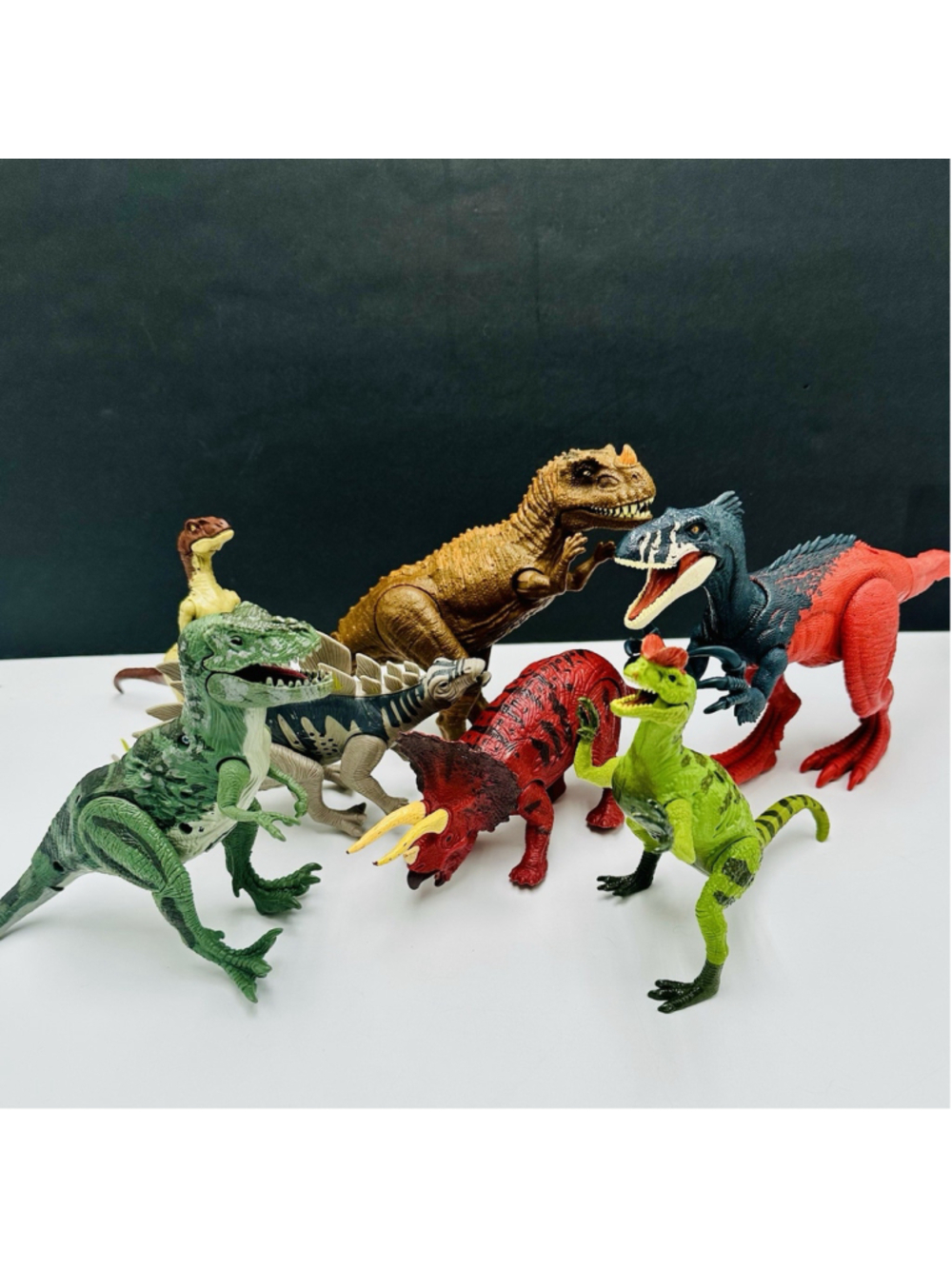 Jurassic World Dinosaur Mixed T-Rex Mega Raptor Lot of 7 Untested Action Figure